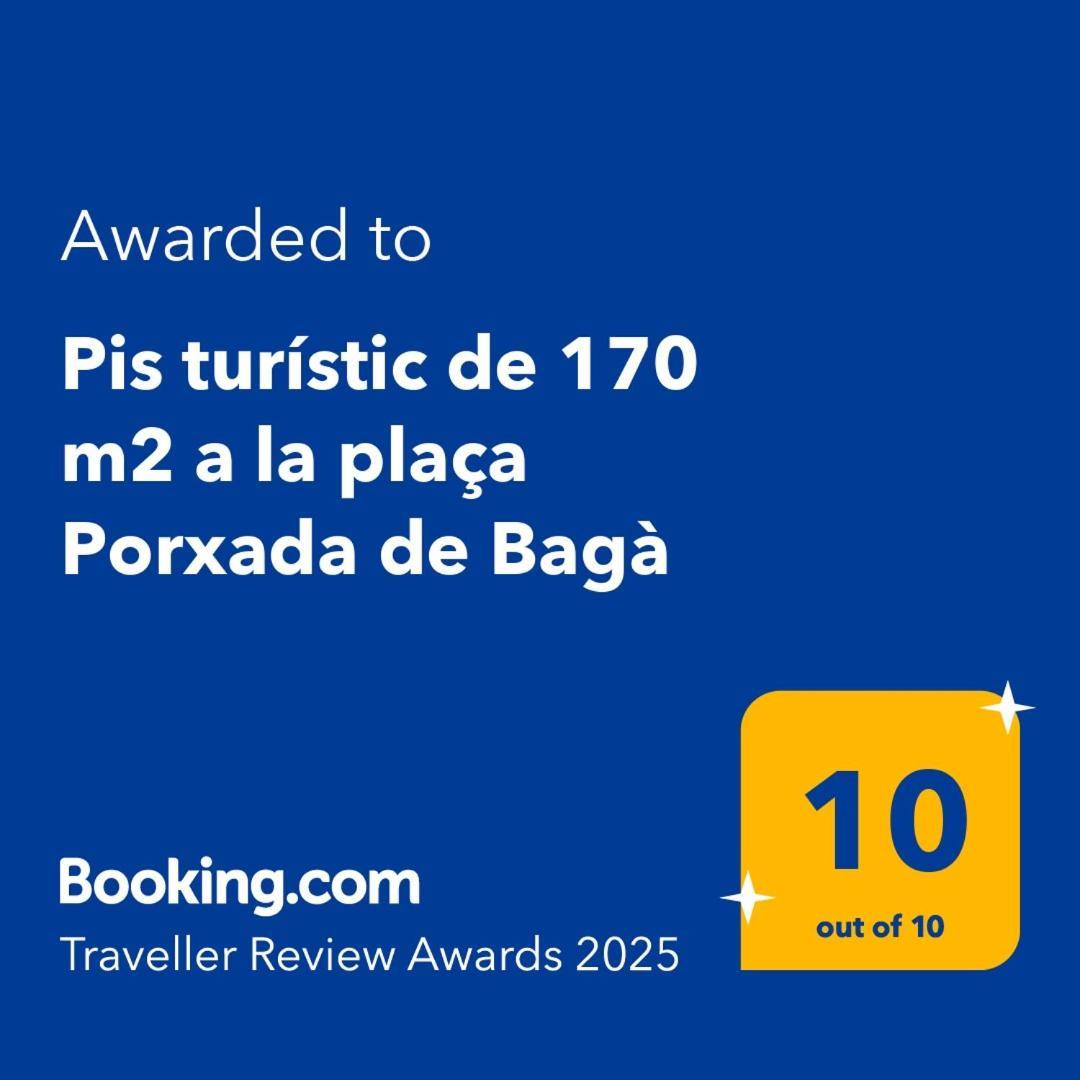 Pis Turistic De 170 M2 A La Placa Porxada De Bagá Kültér fotó